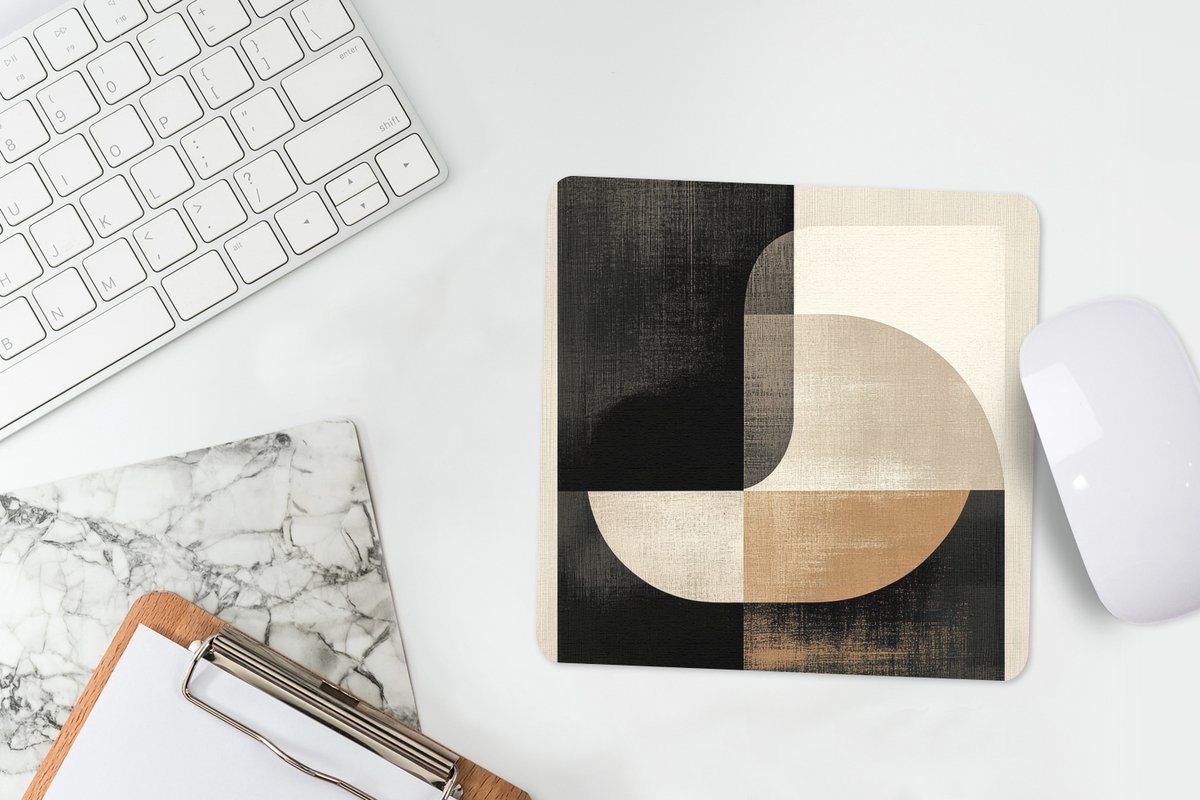 Muismat 20x20 cm - Mousepad Modern - Vierkant - Vormen - Muismatten