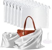 Le Jardin du Lin Bedrukte katoenen tassen met trekkoord, boodschappentas, zak, stoffen tas, stoffen tas, groentenzak, herbruikbaar, milieuvriendelijk, multifunctioneel, opvouwbaar, grootte: 20 x 30 cm