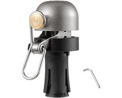 Fietsbel van legering - Extra luide fietsbel - Stuurbel voor fietsen - Alarm voor racefiets - Mountainbikebel - Fietsbel voor stuur - Zilver