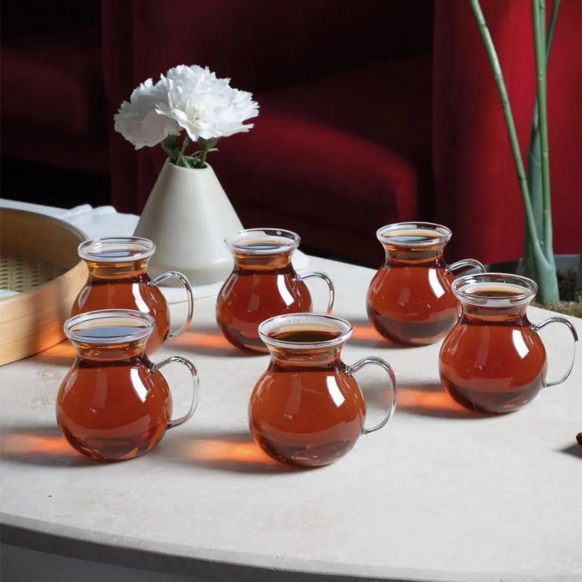 Theeglazen met Oor (6stuks) 200ml - Homestar thee glazen