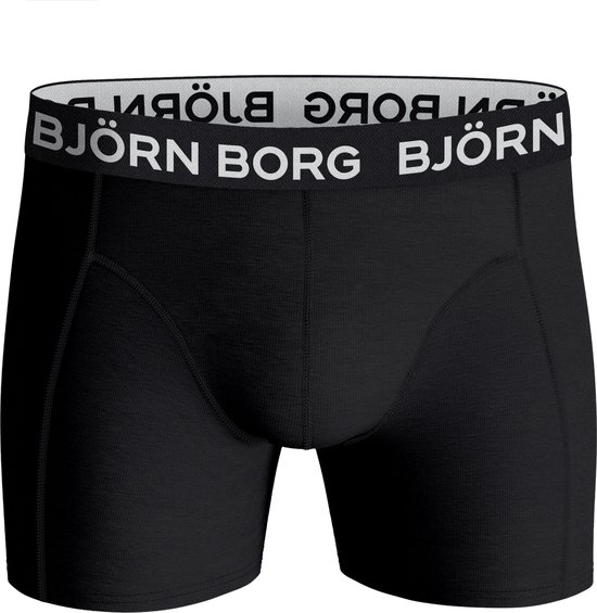 Björn Borg Cotton Stretch Boxershort Heren Zwart/Wit - 12 stuks - Heren onderbroeken - Katoenen Boxer - Maat L