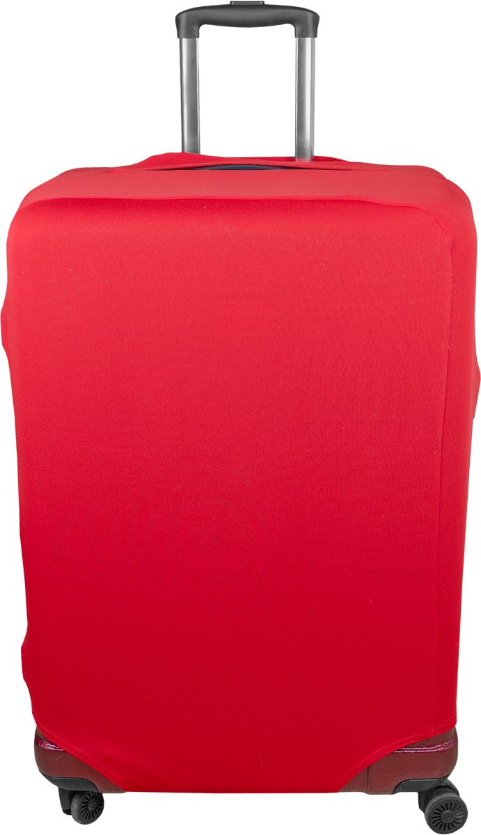 Sillar, kofferhoes, bagagehoes, reiskoffer hoes gemaakt van polyester, beschermhoes met rits, elastisch, maat L, kleur rood