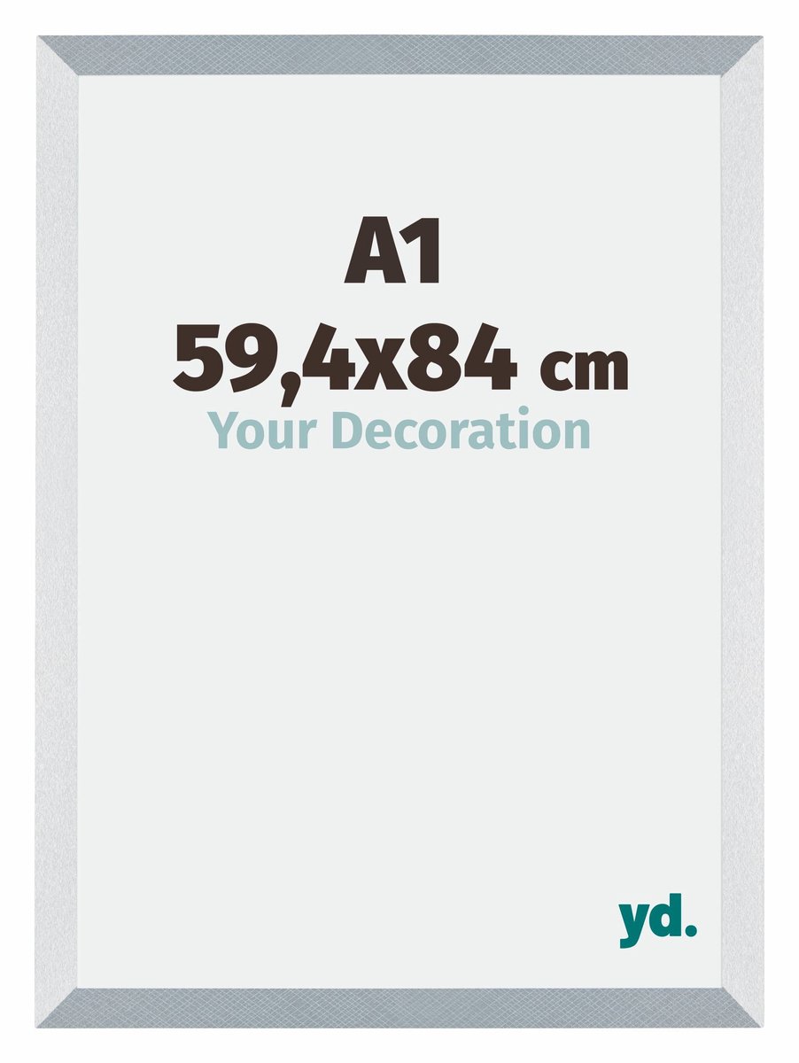 yd. Your Decoration - Fotolijst A1 59,4x84 cm - MDF - Aluminium Geborsteld - Mura