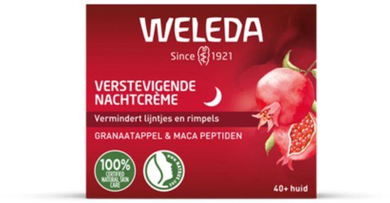 WELEDA - Granaatappel & Maca Verstevigende Nachtcrème - 3 x 40 ml - Voordeelverpakking