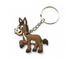 GoedeDoelen.Shop | Sleutelhanger Ezel | PVC Hanger | Ezel Hanger | Tashanger | Sleutelring | Afmeting Hanger ca 5 CM | Grappig | Schattig | Donkey | Unisex | Cadeautje