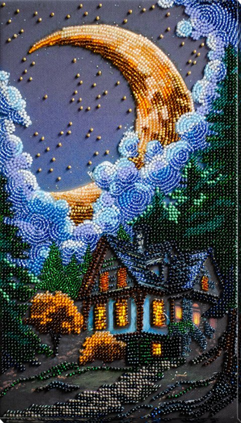KIT DE BRODERIE DE PERLES - Douce Nuit - Douce Nuit - 948 ABRIS ART - Broderie de perles