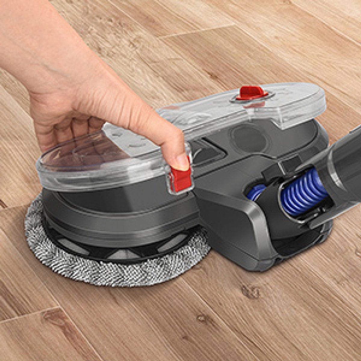 elektrische dweilopzetstuk voor Dyson V11 V10 V8 V7 V15 stofzuiger, dweilopzetstukset met 6 dweilpads en verwijderbare watertank thumbnail 2