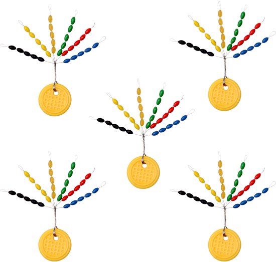 S&D | Bouchons de ligne / Bouchons à flotteur – Set de 5 jeux de bouchons – 150 bouchons | 2,5 mm – 6 couleurs