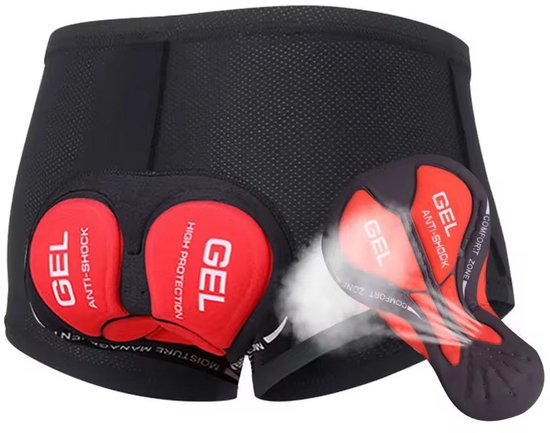 Mountainbike Onderbroek Mesh - MTB Broek - Fiets Sportonderbroek - Zwart - Onderbroek met Zeem - 5D Gel Pad Shockproof - Maat M — afbeelding 2