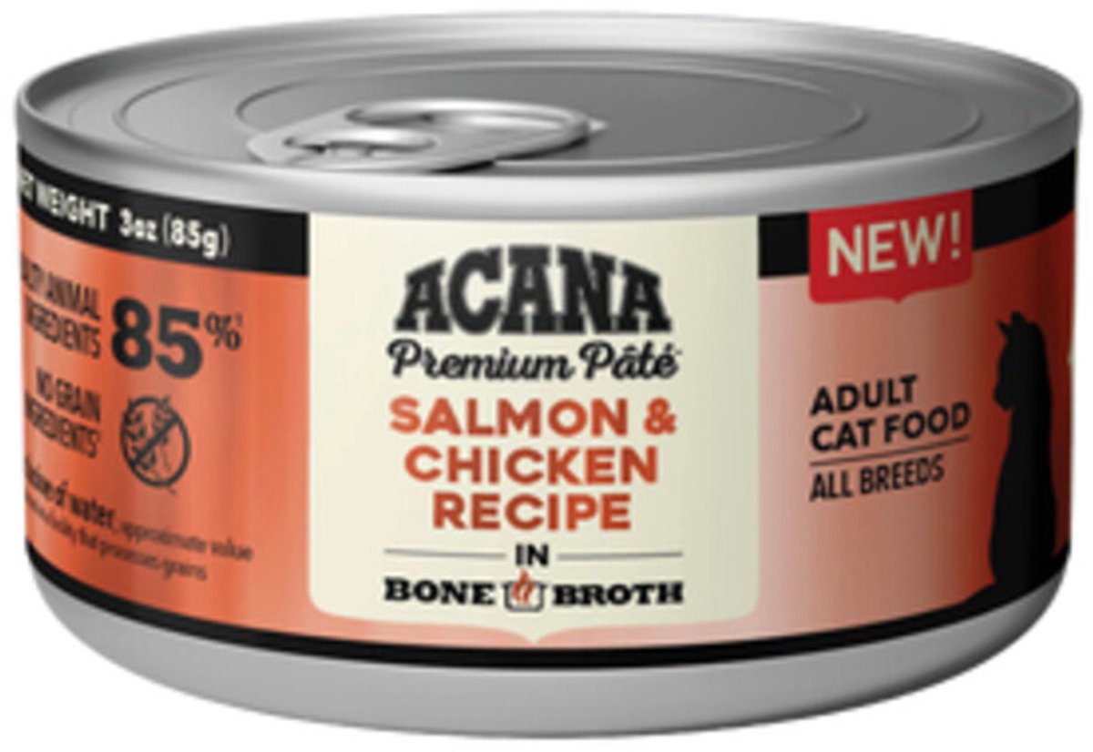 Acana Premium Paté zalm met kip natvoer kat (85 g) 2 trays (48 x 85 g)