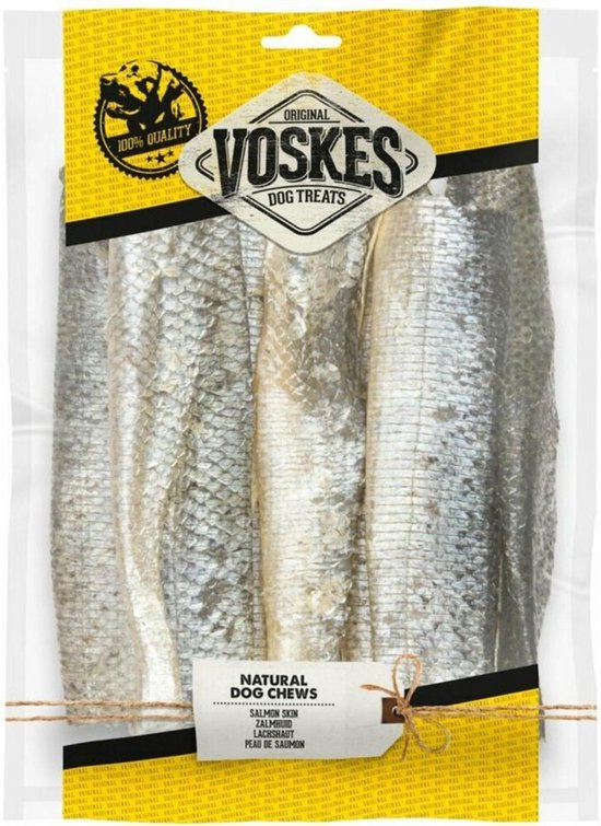 Voskes Zalm Huid - 8 x 100 gr - Voordeelverpakking