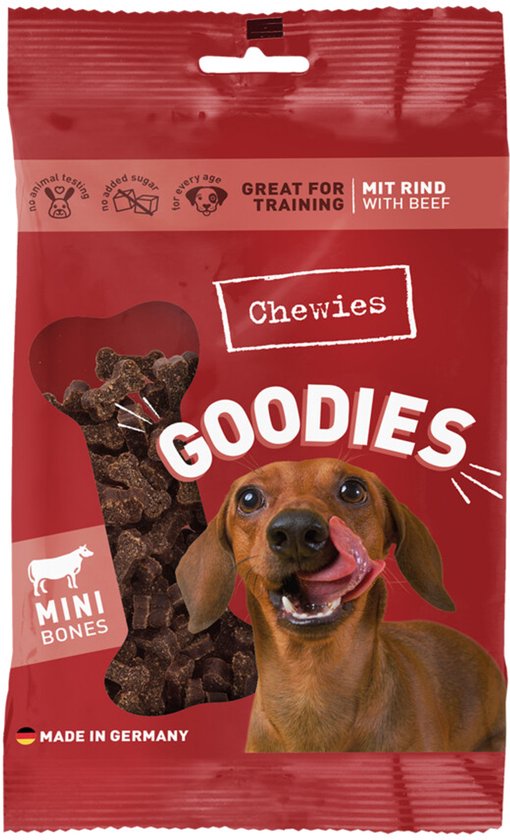 Chewies Goodies Hondensnacks Mini Rund - 12 x 125 gr - Voordeelverpakking