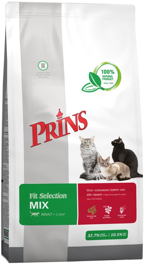 Prins Fit Selection Cat Mix 10kg - Kattenvoer