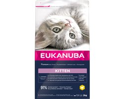 4x Eukanuba Kattenvoer Droog Junior Kitten Kip - Lever 2 kg