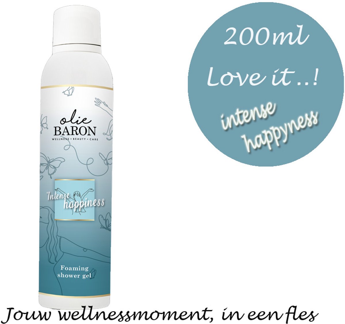Foaming Shower Gel Intense Happyness – 200ml – Energie & frisheid