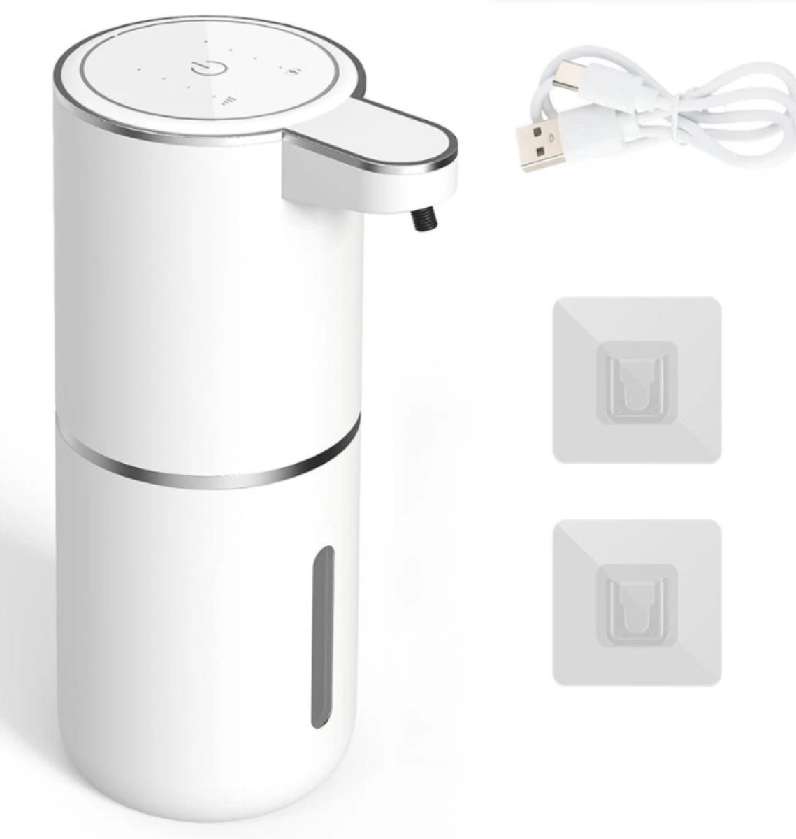 TOVBMUP Automatische handdesinfectiemiddeldispenser - 380 ml - met infraroodsensor - gemotoriseerd - aan de muur bevestigd - oplaadbaar via USB - waterdicht - geschikt voor keukens, badkamers, scholen en hotels