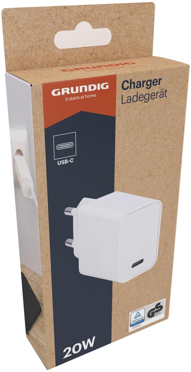 Grundig Charger Wall 230v 20w - Usbc - Usb-aansluiting