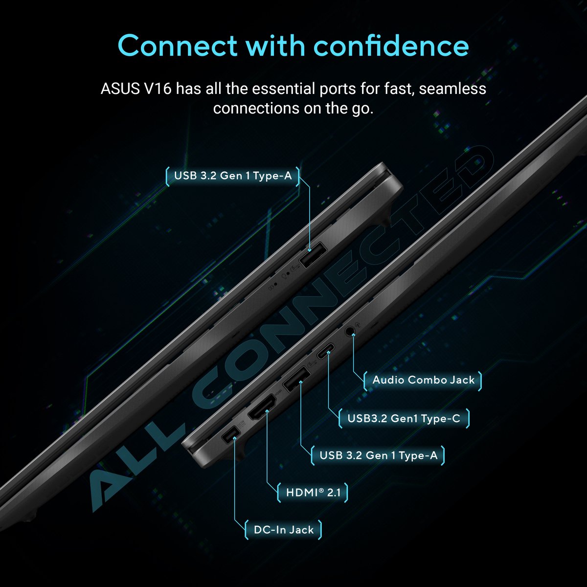 ASUS V16 Gaming Laptop 16" FHD 144Hz Intel Core i5 RTX 5060 16GB DDR5 512GB SSD Windows 11 - Afbeelding 5