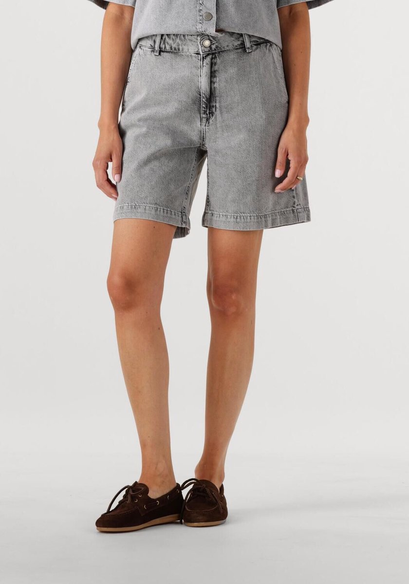 My Essential Wardrobe Malomw 143 Shorts Jeans Dames - Broek - Lichtgrijs - Maat 34