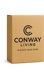 Bruine kartonnen verpakking met het Conway Living logo en de tekst 'Elevate Your Home'.