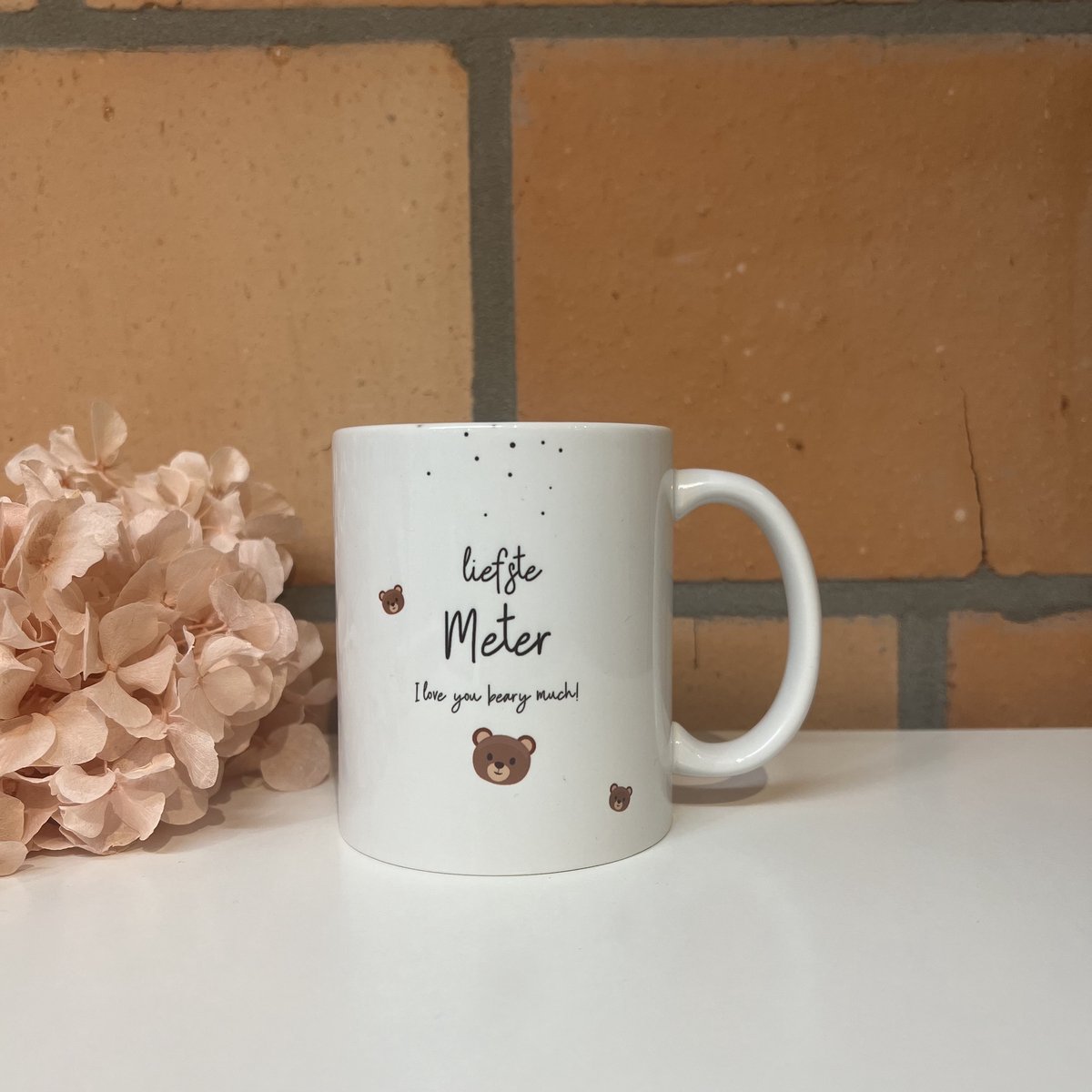 Mok liefste METER | beary much| liefste meter | meter vragen | meter worden | peettante vragen | peettante worden | cadeau | geschenkdoos | giftbox
