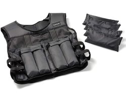 Tunturi Gewichstvest - Gewichtvest - Weight Vest - Gewichtsvest Hardlopen - Verstelbaar - 10kg - Zwart