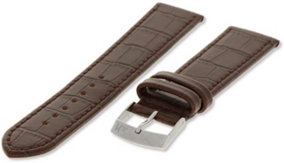 Morellato PMX032JUKE PC horlogebandje - Leer - Donkerbruin - 18 mm