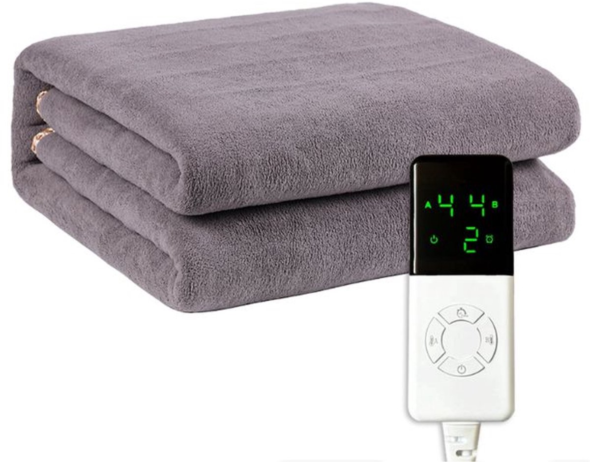 Elektrische deken - Plaid - Deken - 150 x 80cm - 220V - grijs