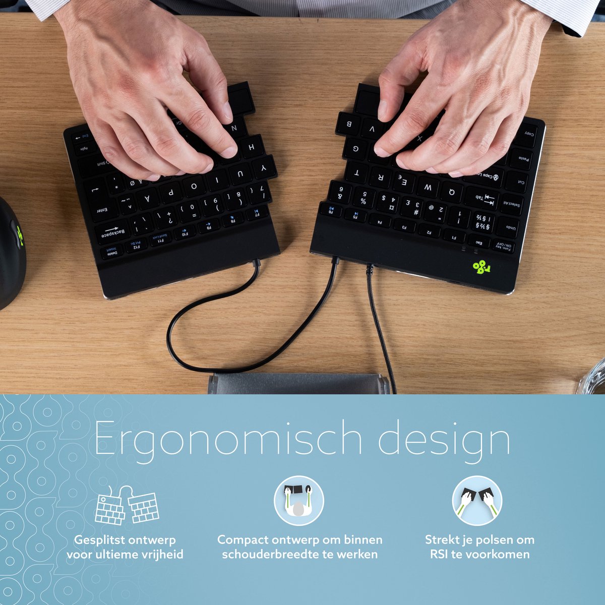 R-Go Split - Ergonomisch Toetsenbord thumbnail 3