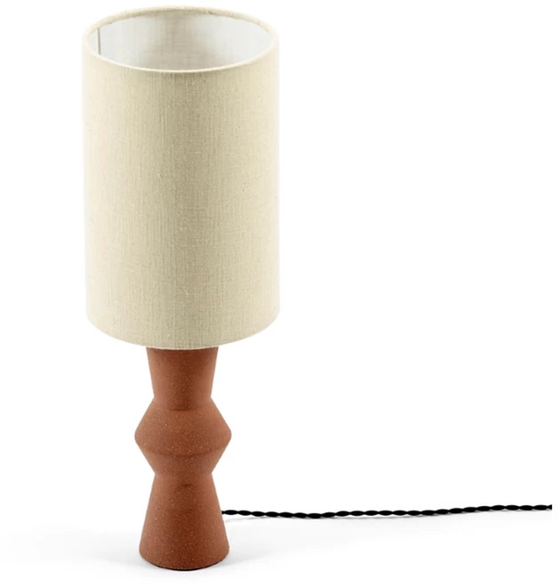 Serax Marie Michielssen Marie-Ann tafellamp D18cm H52cm voet: red brown - kap: beige