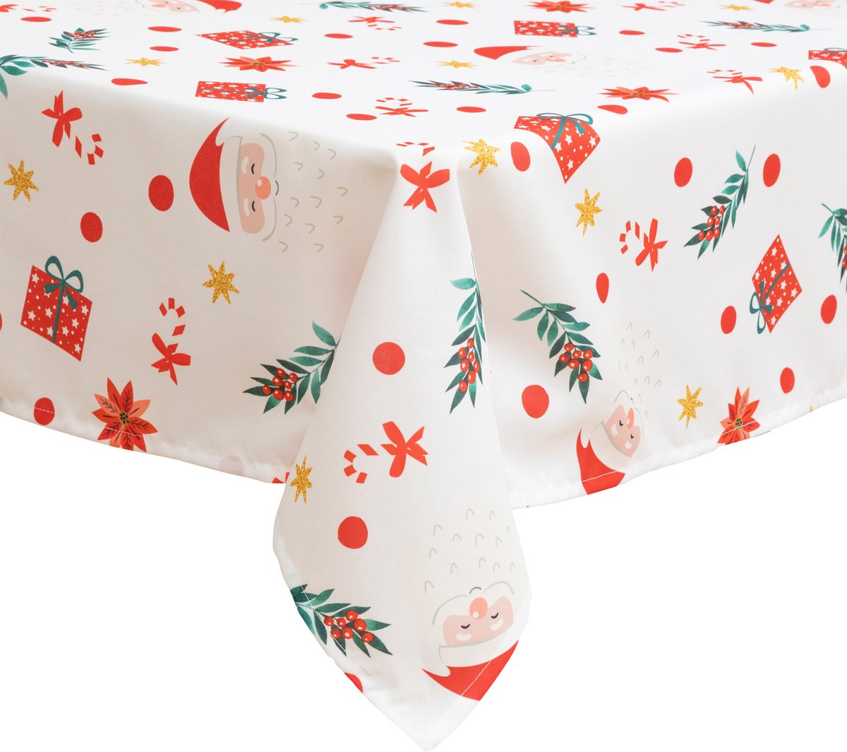 Vlekbestendig tafelkleed met een kerstmotief