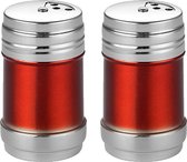 Set Salière Et Poivrière Plastique Transparent 40ml X3 - Kit Voyage Hermétique Pour Camping Et Randonnée