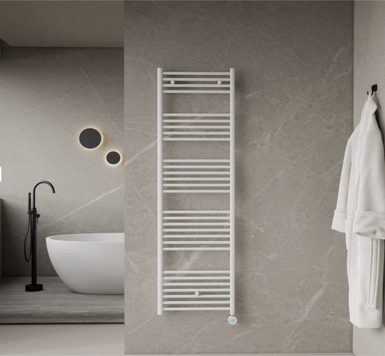BELRAD Elektrische radiator - Badkamer radiator 1600x500mm - Wit - 700W ...