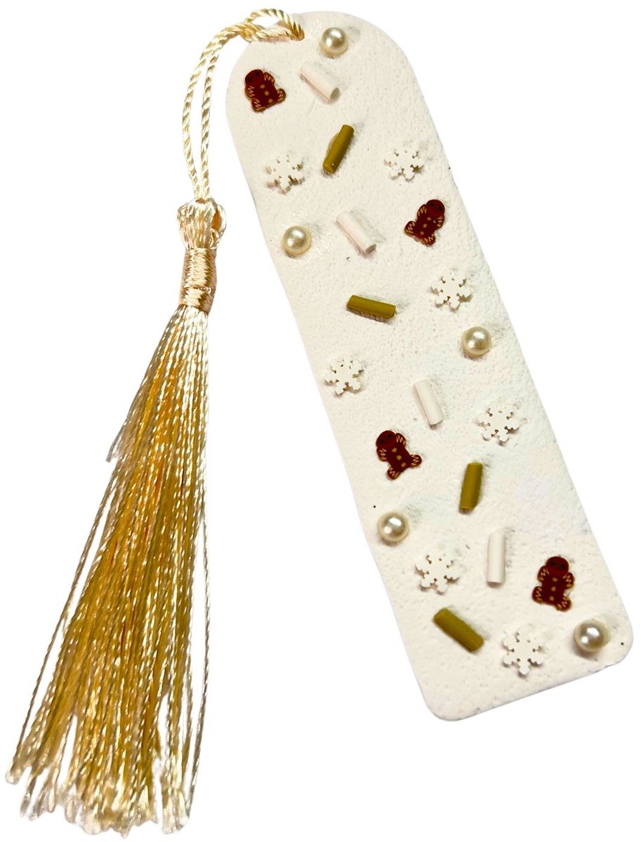 2 Love It Peperkoek – Boekenlegger – Polymeerklei – Handgemaakt – Met kwast
