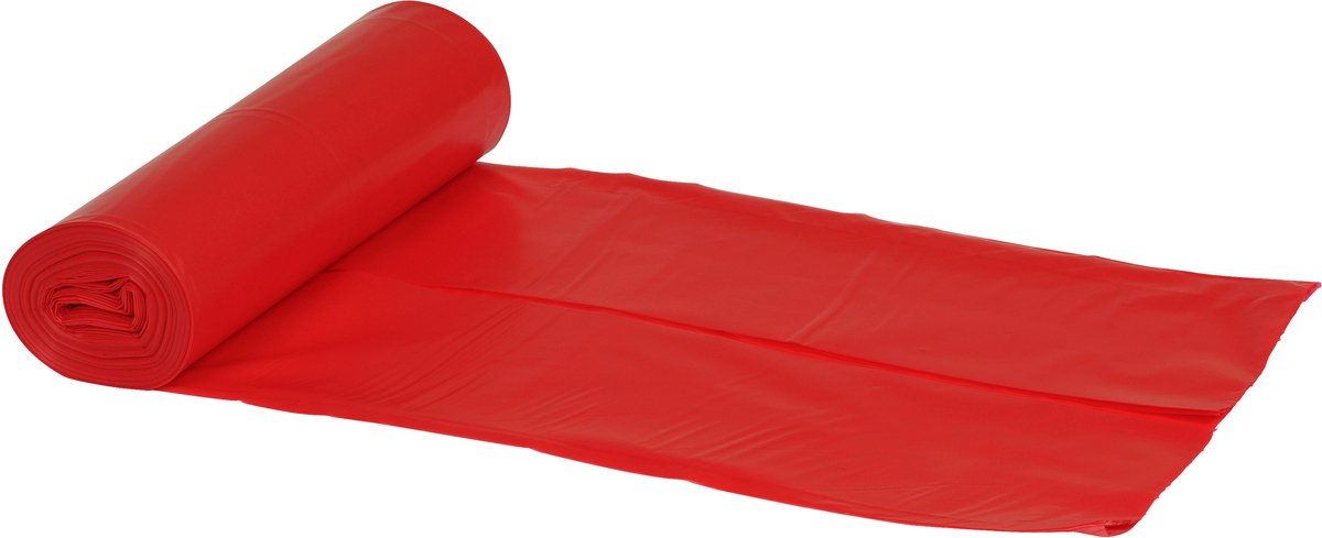 Abena - Afvalzakken 55x103x0.032 - LDPE - rood - Afvalzak