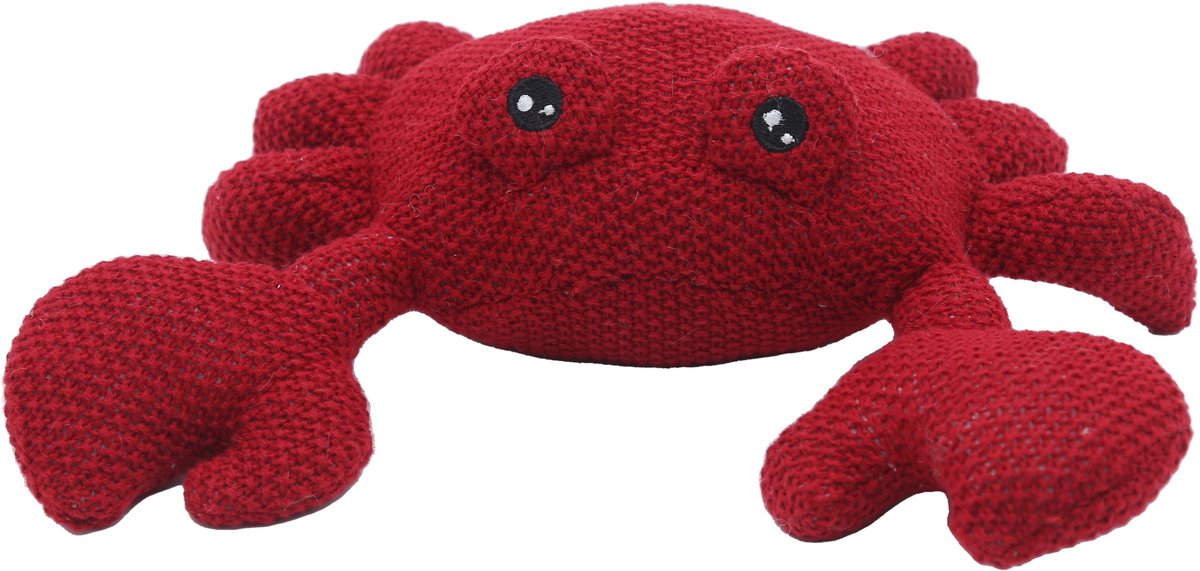 Cute since 1999 - Katoenen knuffel krab -Rode krab speelgoed- Baby knuffel - 30cm