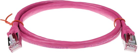 Câble réseau ACT FB8807 7 m Cat6a S / FTP (S-STP) Rose