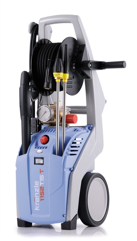 Kränzle K1152 TST hogedrukreiniger 150 bar 10 l/min messing pomp roestvrijstalen plunjers total-stop systeem