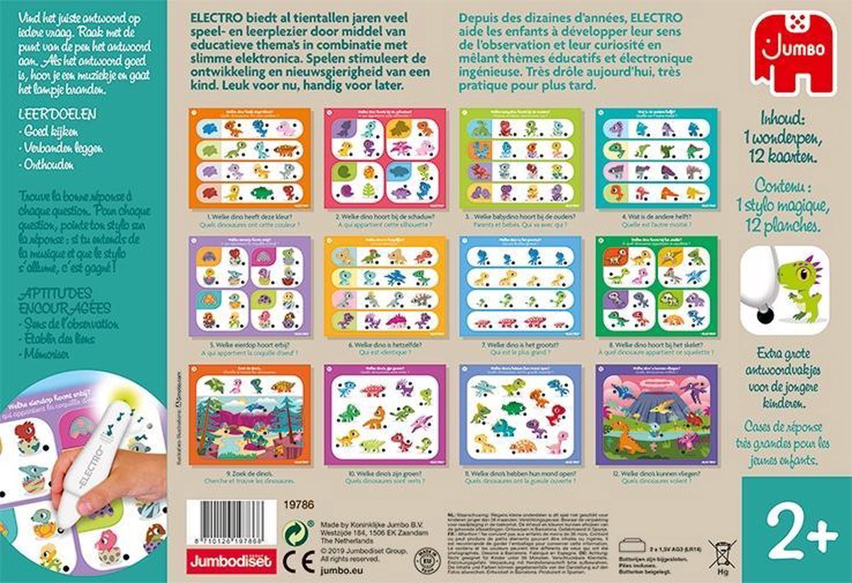 Jumbo - Electro Wonderpen - Ontdek de Dino's - Eduactief spel — afbeelding 8