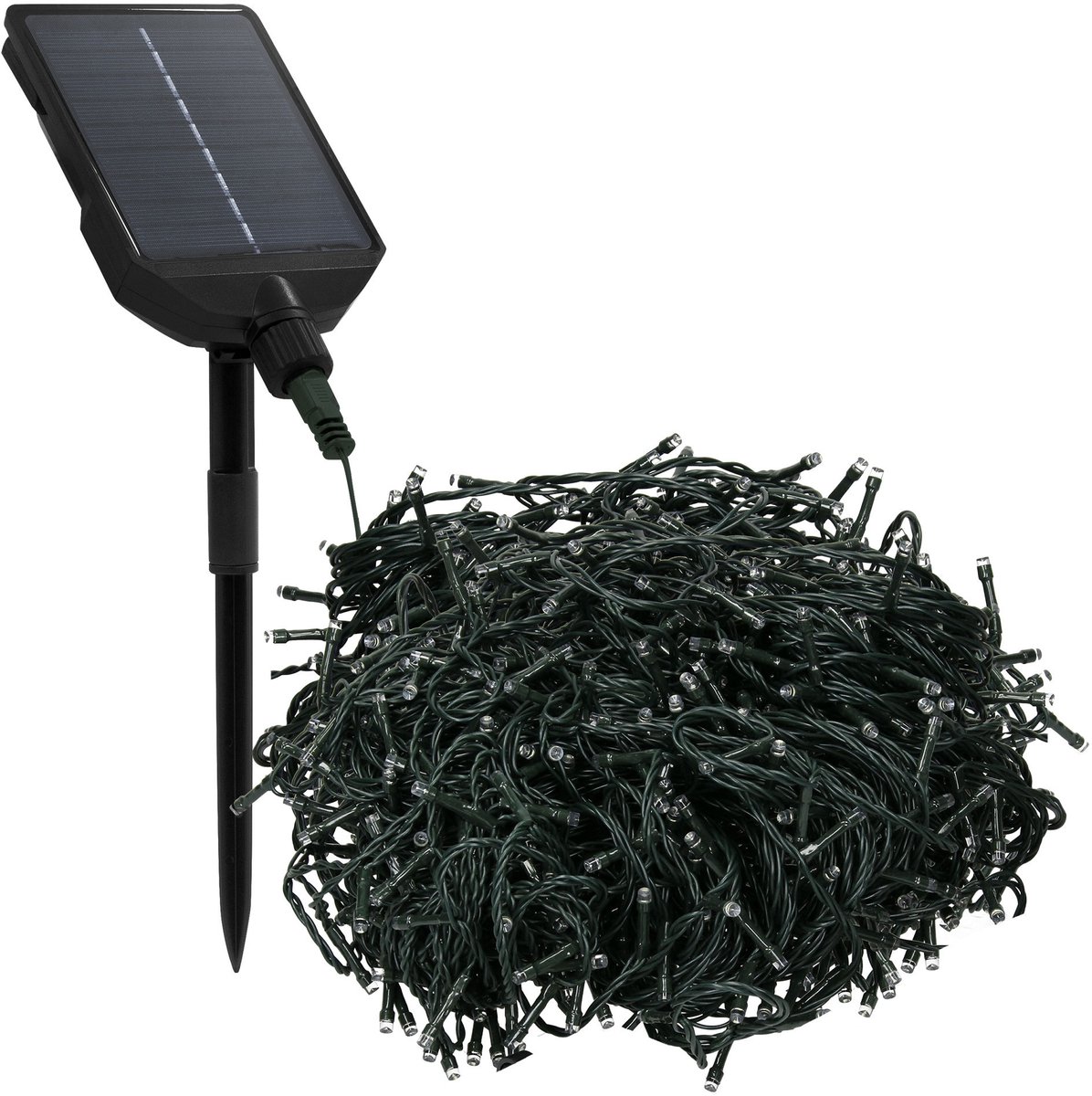 LED lichtketting op zonne-energie 16 m met 800 warmwitte LED's 13 standen & timer