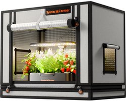 Spider Farmer Kweektent 60×40×50 cm • Kleine Binnenkweek Tent • 2000D Oxford Doek • Reflecterende Binnenkant • Stevige Rits & Ventilatieopeningen
