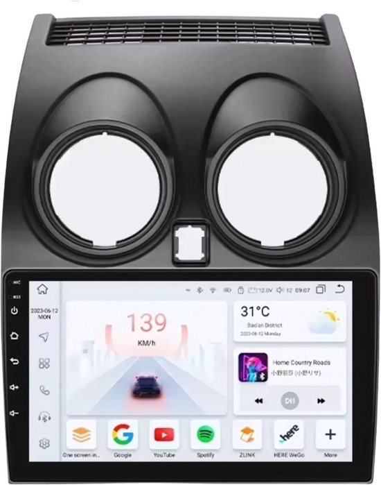 SIXWIN Android 13 Autoradio - 6GB/128GB - Voor Nissan Qashqai J10 2006-2016 - 9" IPS - CarPlay - Android Auto - GPS - WiFi