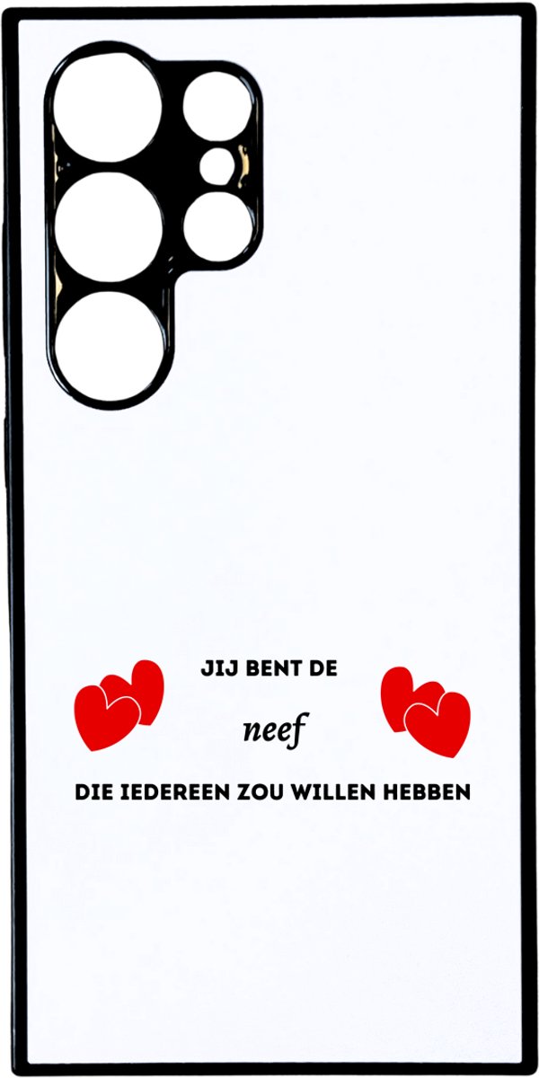 Hacebo® - jij bent de neef die iedereen zou willen hebben telefoonhoesje - Neef - geweldige neef - telefoonhoesjes - liefste neef - verjaardag - cadeau - kado - bedankje - geschenk - hoesje geschikt voor Samsung Galaxy S24 Ultra