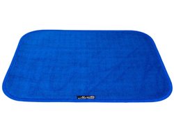 Aladino Il Tappeto Magico – Antislip Deurmat 43 x 60 cm – Blauw – Ultra-absorberend Microvezel – Wasbaar – 3 mm – Made in Italy