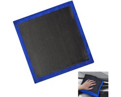 Kleidoek auto - Autowas Handdoek - Autoreiniging Handdoek - Clay bar - Clay towel - Klei Bar Handdoek - Autoreiniging - detailing doek - geperforeerde polijstdoek - reinigingsdoek - voor auto detailing, autoreiniging, ontsmetting - 30*30 cm - blauw