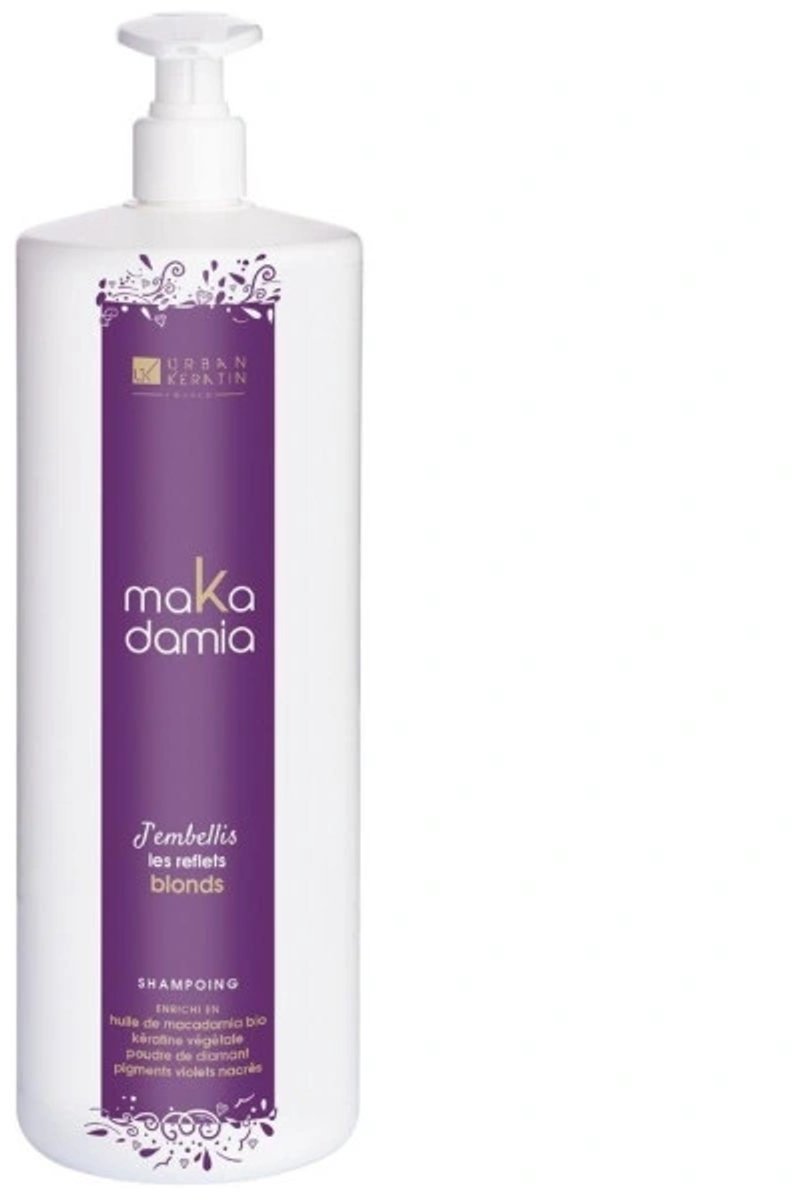 Shampooing cheveux blonds Makadamia Urban Keratin 1L