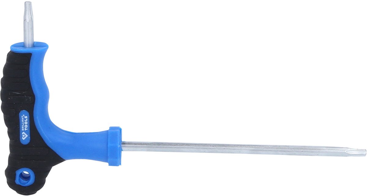 BRILLIANT TOOLS T-greep-Torx® met frontgat-haakse stiftsleutel T15 x 100 mm - BT041012
