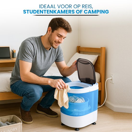 2-in-1 draagbare wasmachine, wasmachine en draaidroger, automatische campingwasmachine, reiswasmachine 7,5 kg, bovenlader, timerfunctie, energie-/waterbesparing, eenvoudig 2-in-1 draagbare wasmachine, wasmachine en draaidroger, automatische campingwasmachine, reiswasmachine 7,5 kg, bovenlader, timerfunctie, energie-/waterbesparing, eenvoudig