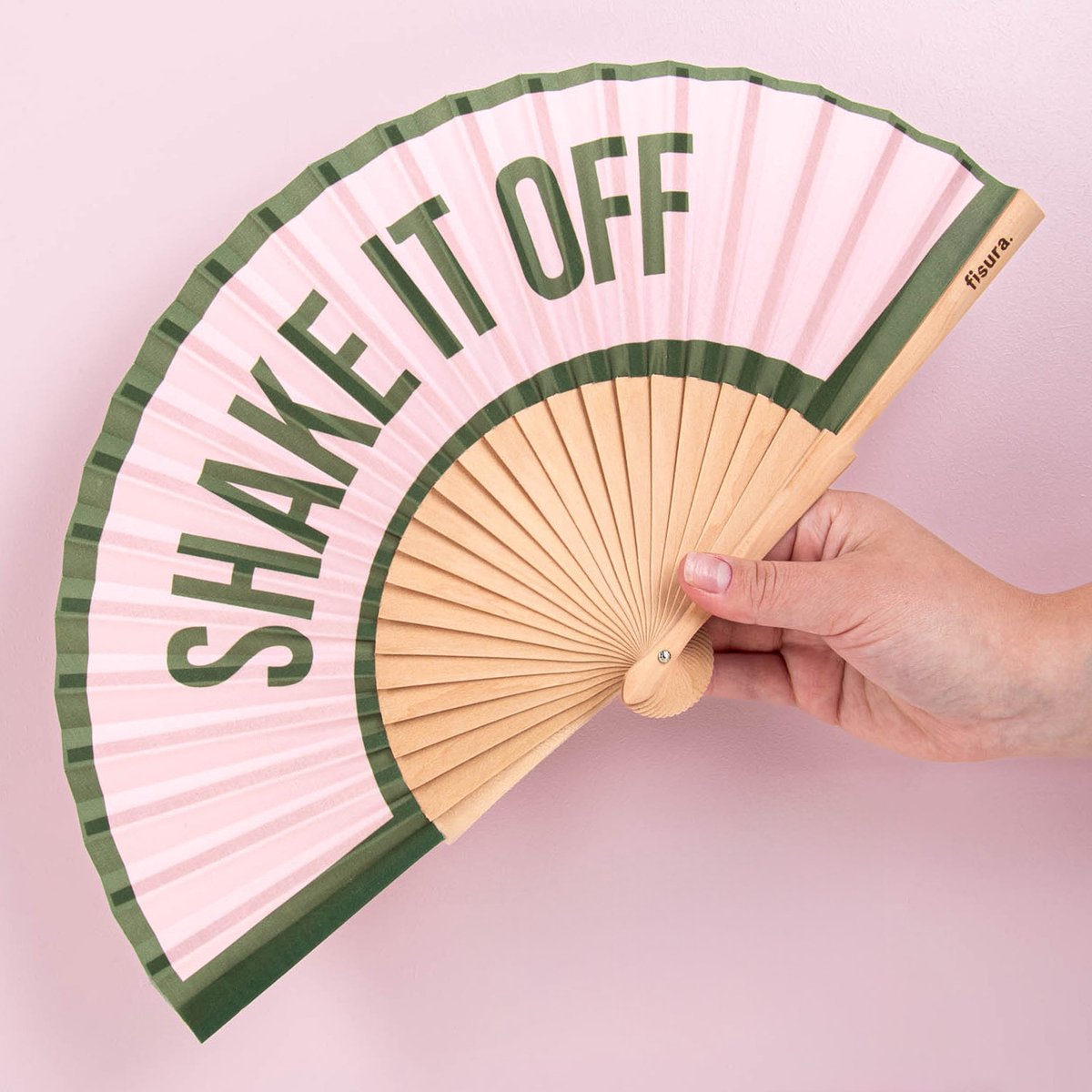 Houten waaier Shake It Off van Fisura