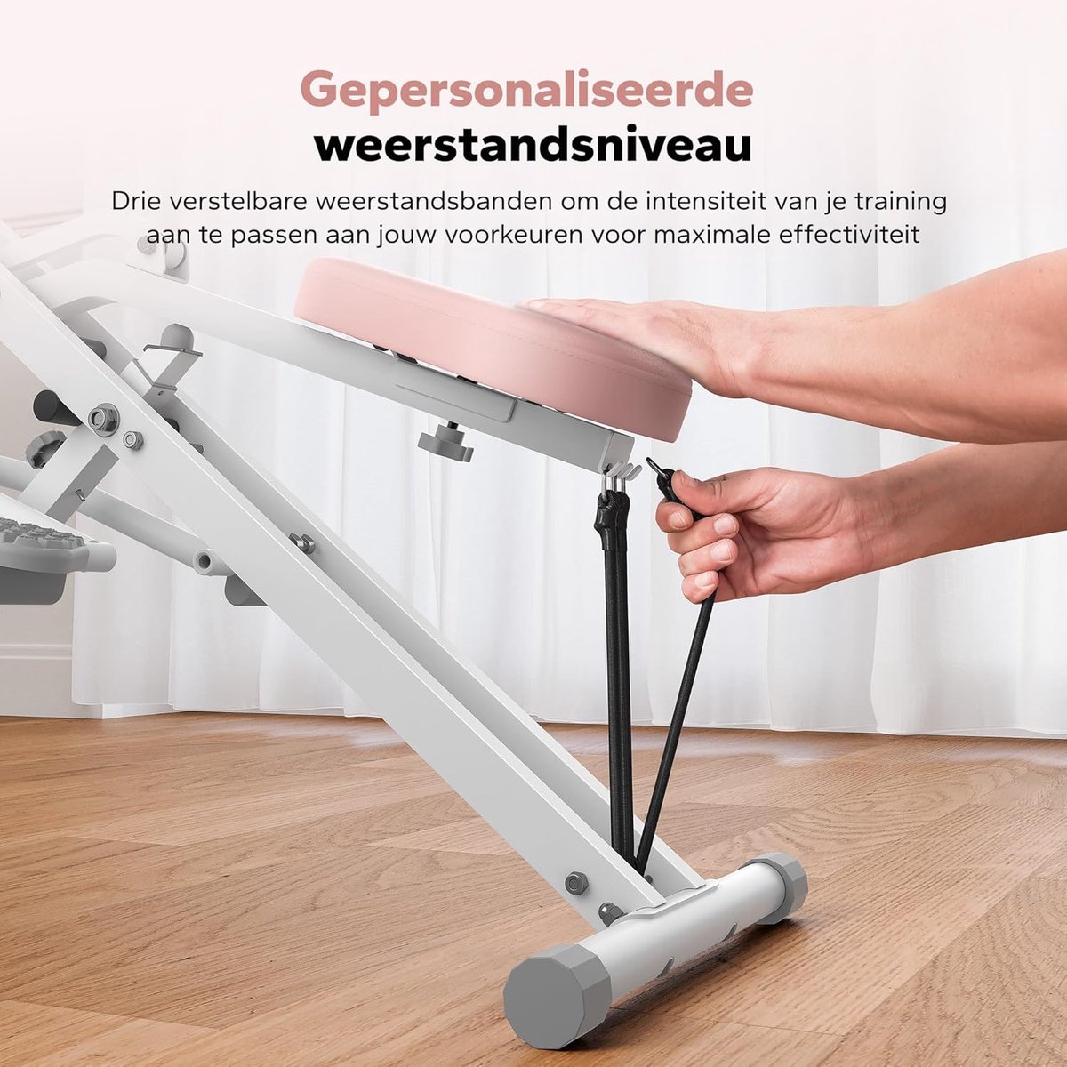 2-in-1 Squat en Roeimachine Opvouwbaar Thuistrainer - afbeelding 2